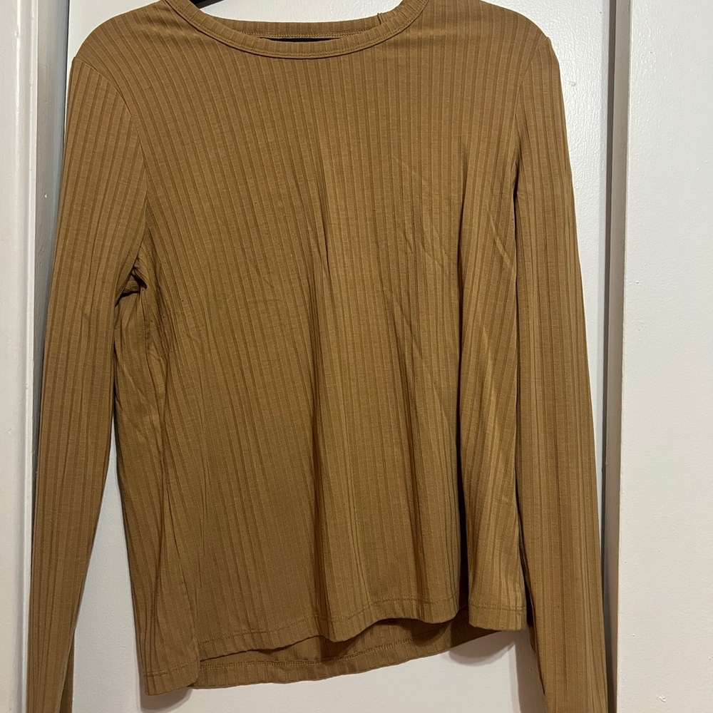 Banana Republic Beige Ribbed Top